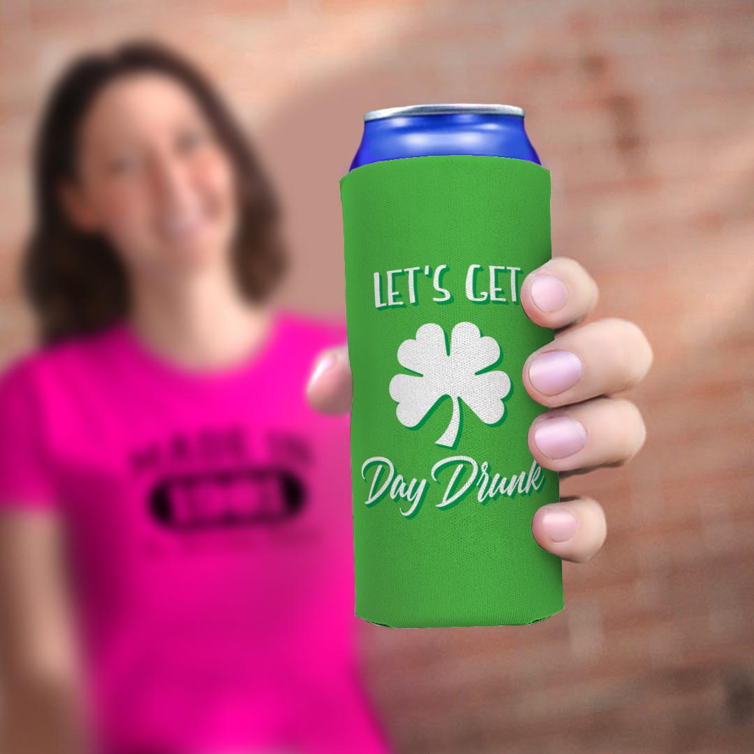 woman holding drink sleeve