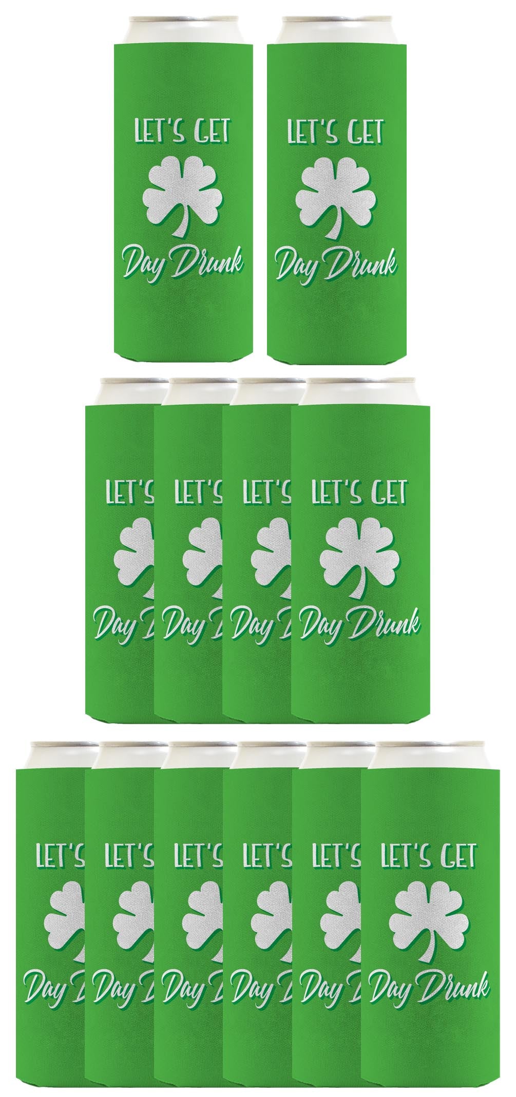 Let's Get Day Drunk Standard or Slim Can Thermocooler Drink Sleeve
