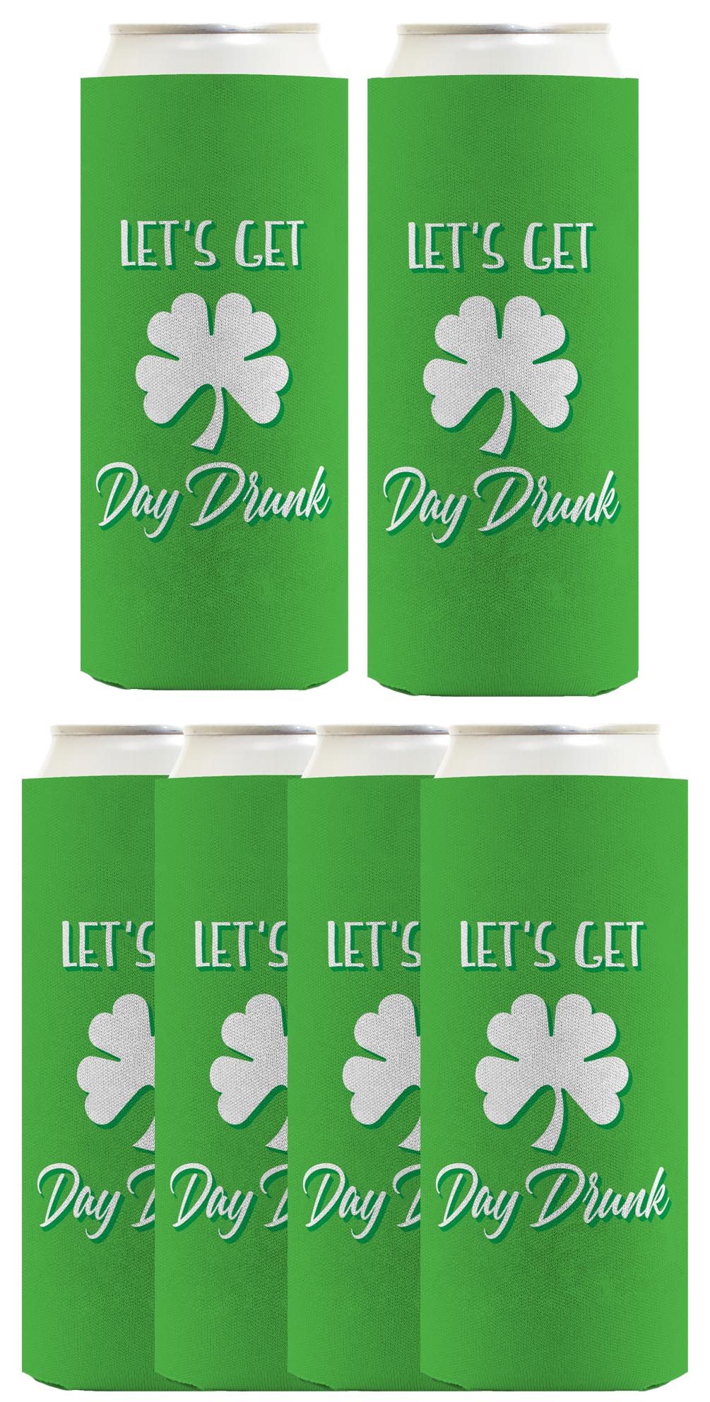 Let's Get Day Drunk Standard or Slim Can Thermocooler Drink Sleeve