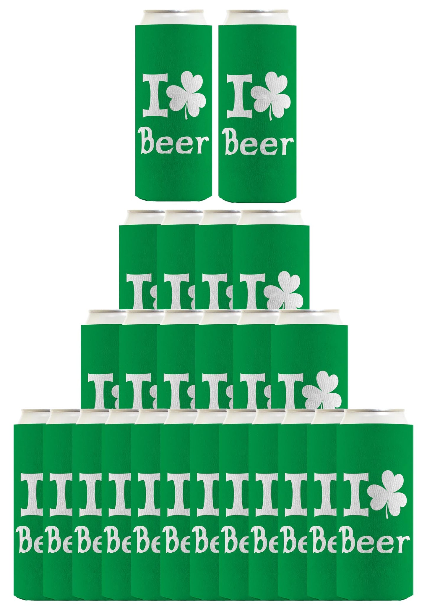 I Shamrock Beer Standard or Slim Can Thermocooler Drink Sleeve