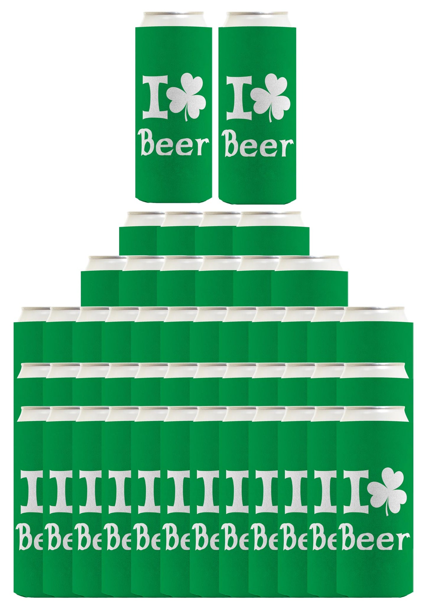 I Shamrock Beer Standard or Slim Can Thermocooler Drink Sleeve