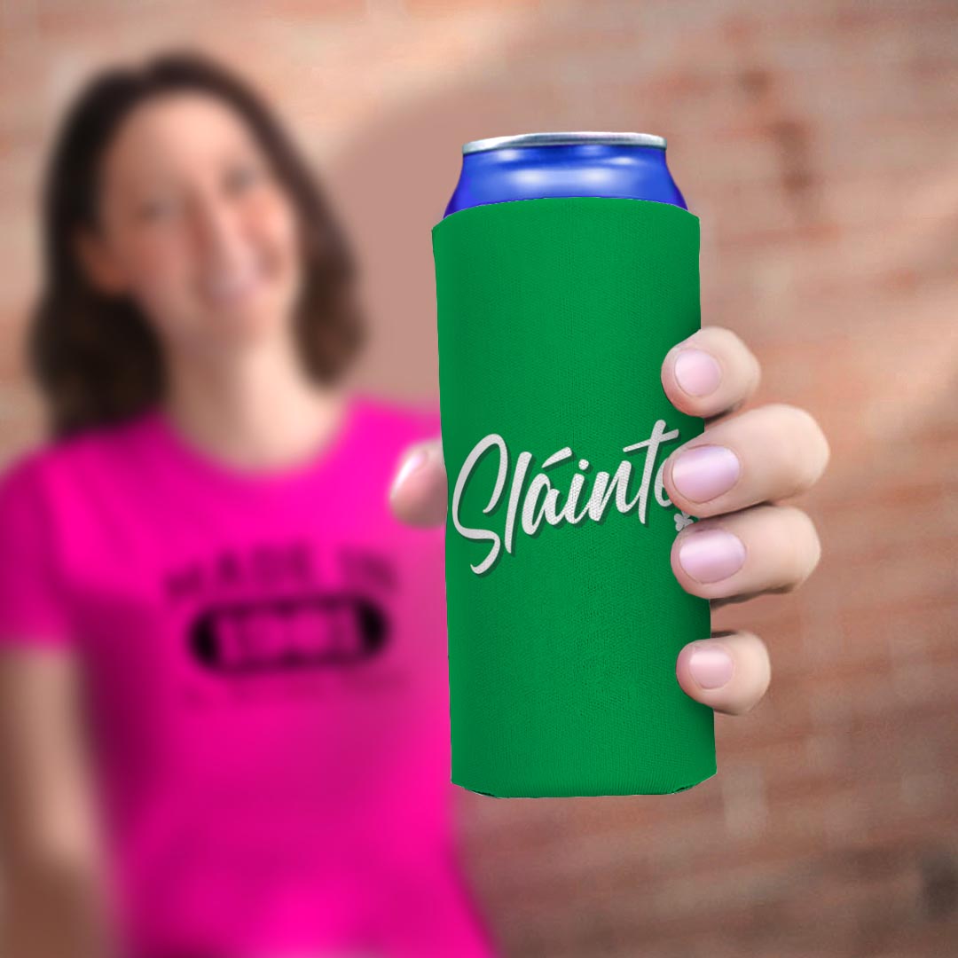 woman holding drink sleeve