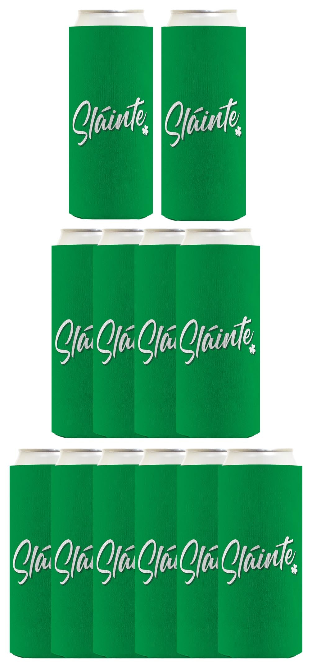 St Patricks Day Sliante Standard or Slim Can Thermocooler Drink Sleeve