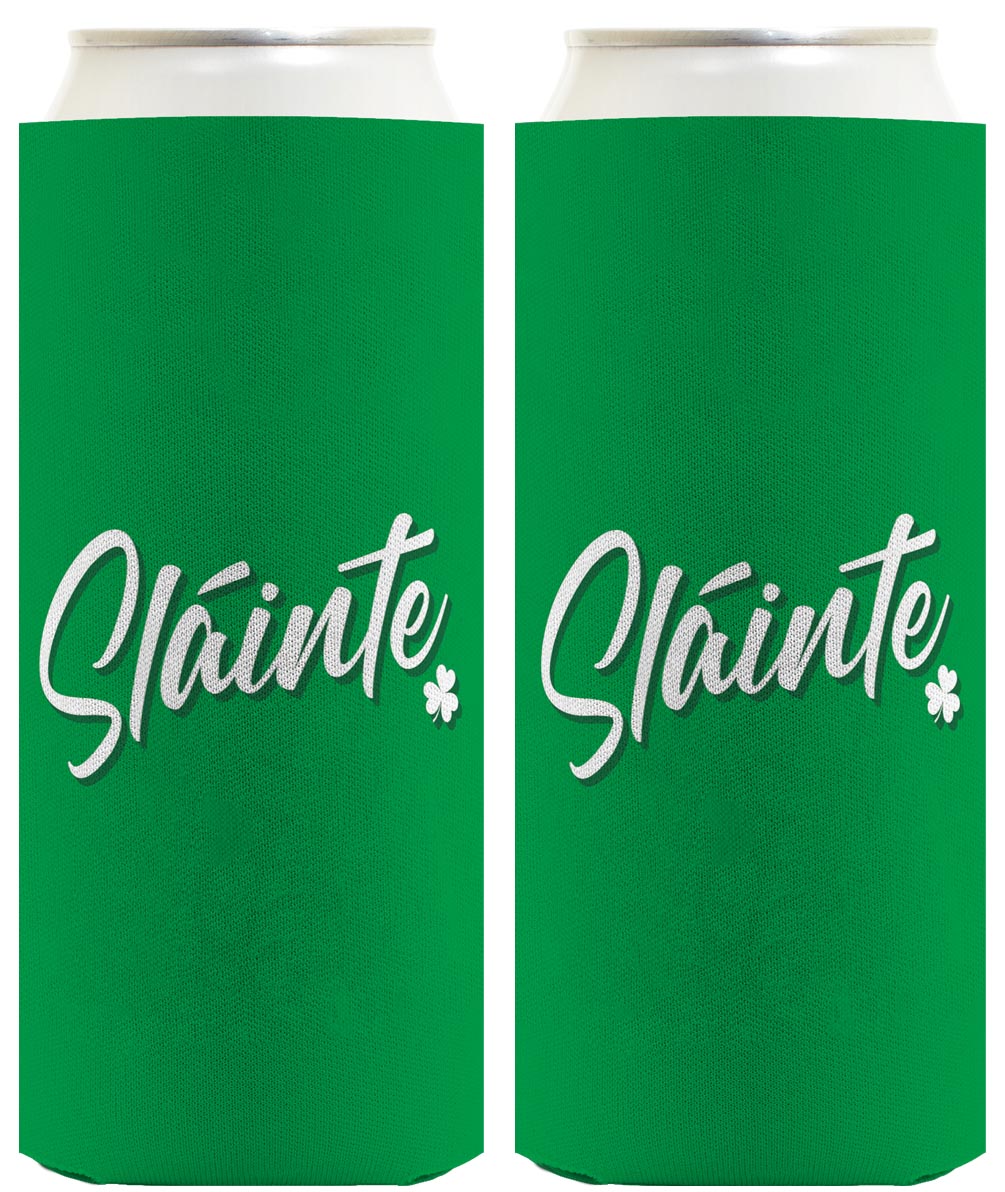 St Patricks Day Sliante Standard or Slim Can Thermocooler Drink Sleeve