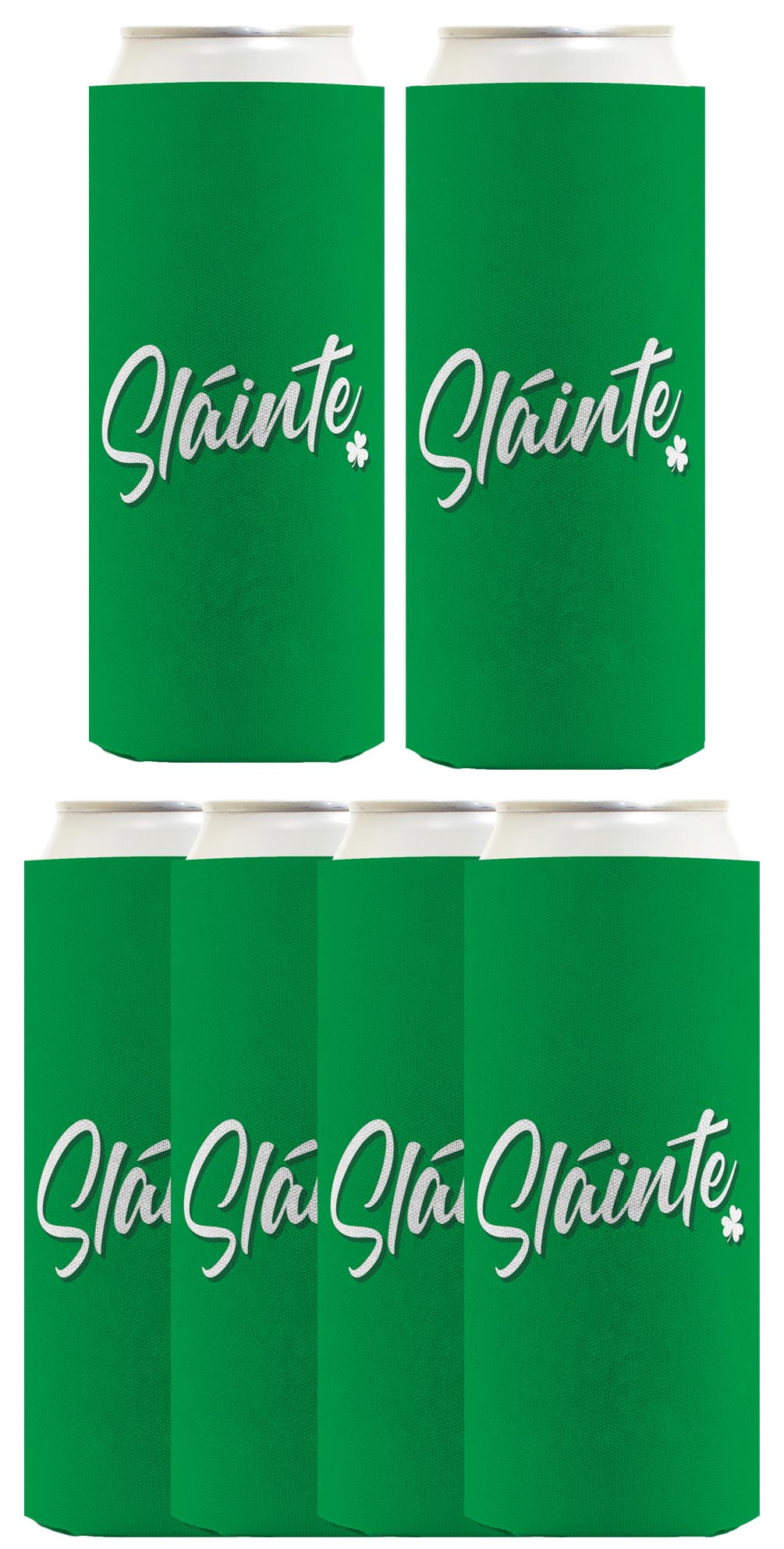 St Patricks Day Sliante Standard or Slim Can Thermocooler Drink Sleeve