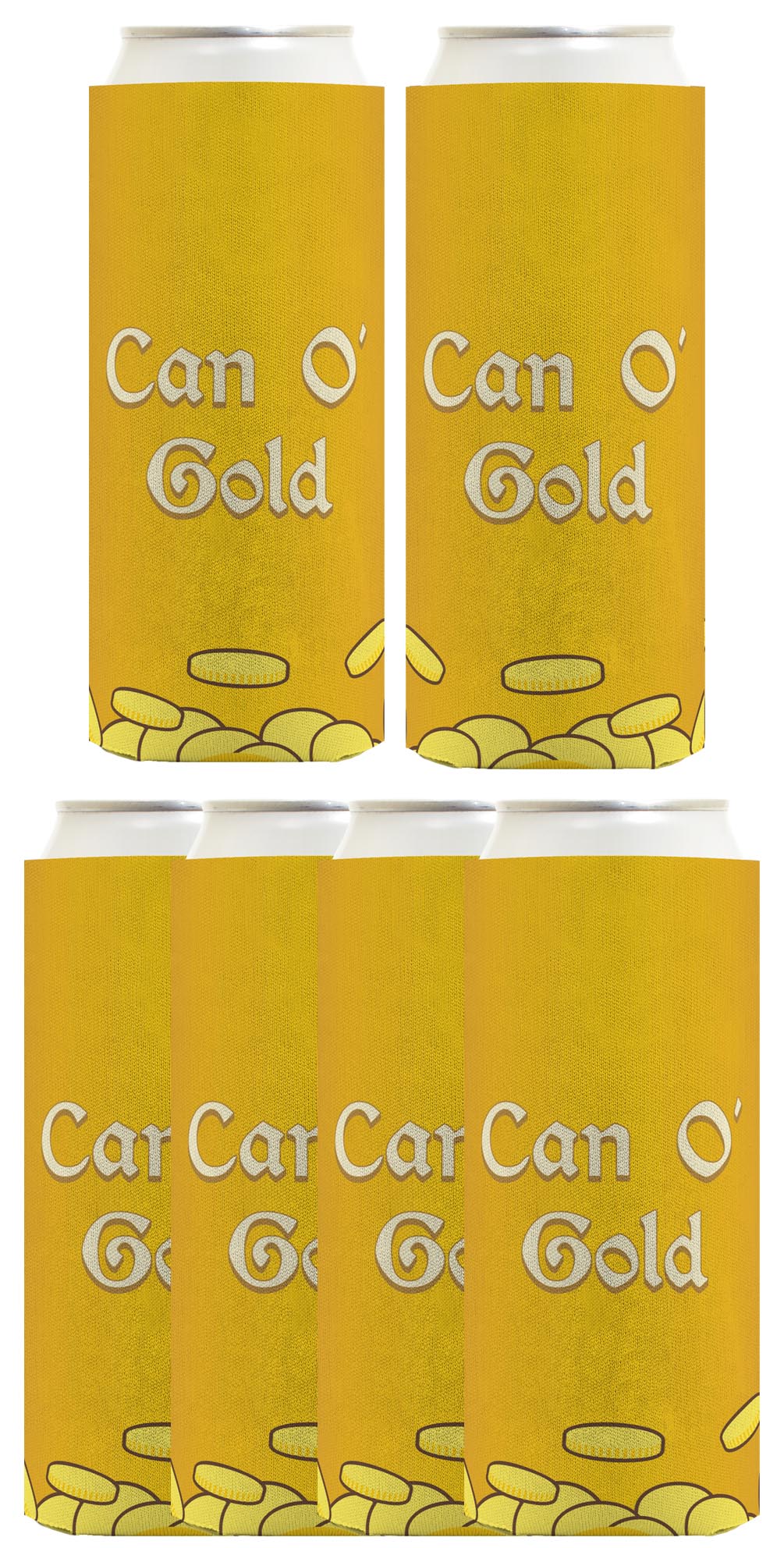 St Patricks Can O Gold Standard or Slim Can Thermocooler Drink Sleeve