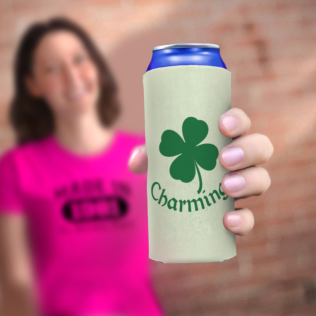 woman holding drink sleeve