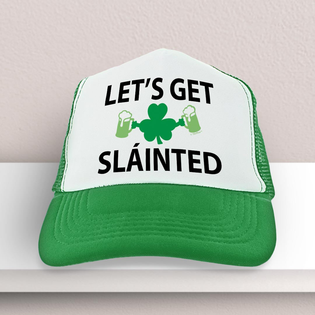 trucker hat on a shelf