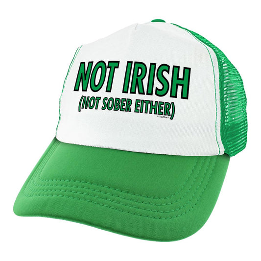 angle view of a trucker hat