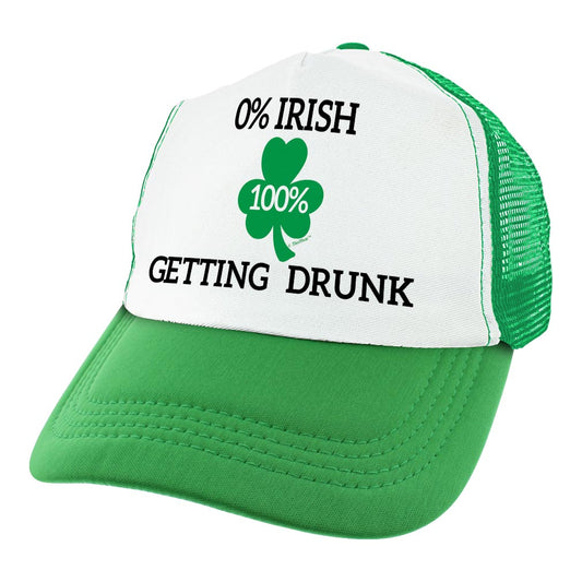 angle view of a trucker hat