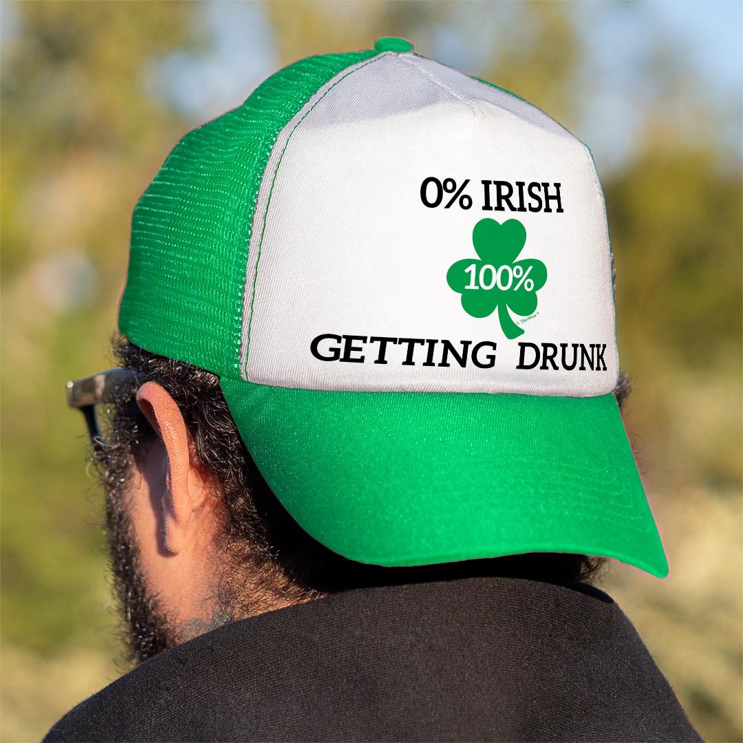 man wearing trucker hat backwards