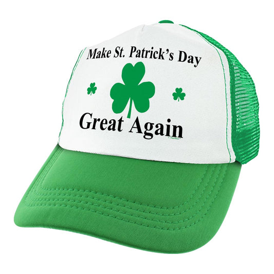 angle view of a trucker hat