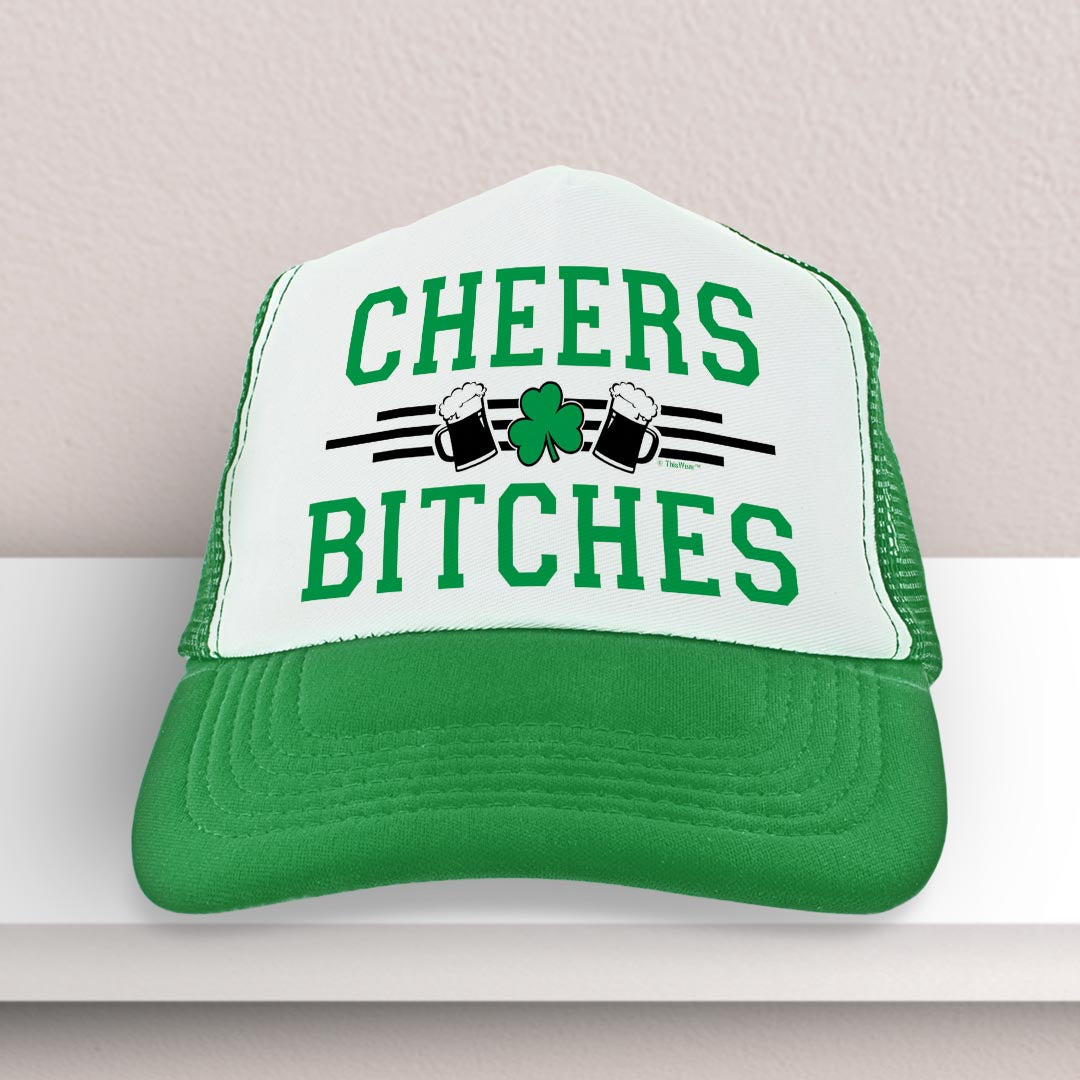 trucker hat on a shelf