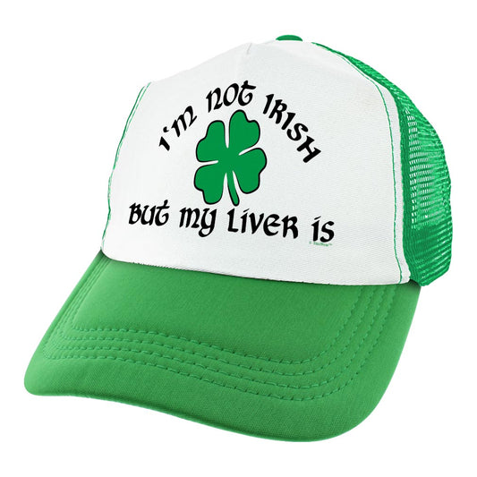 angle view of a trucker hat