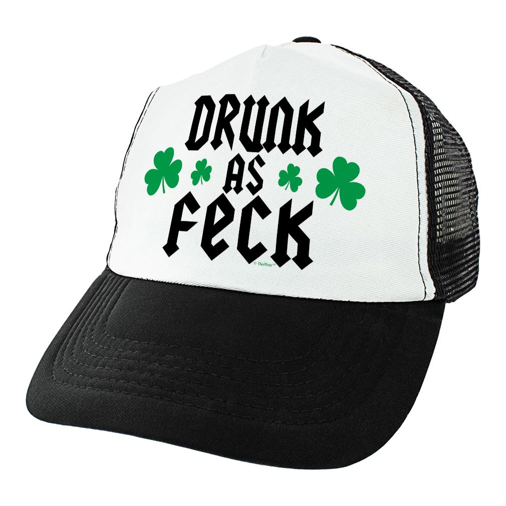 angle view of a trucker hat