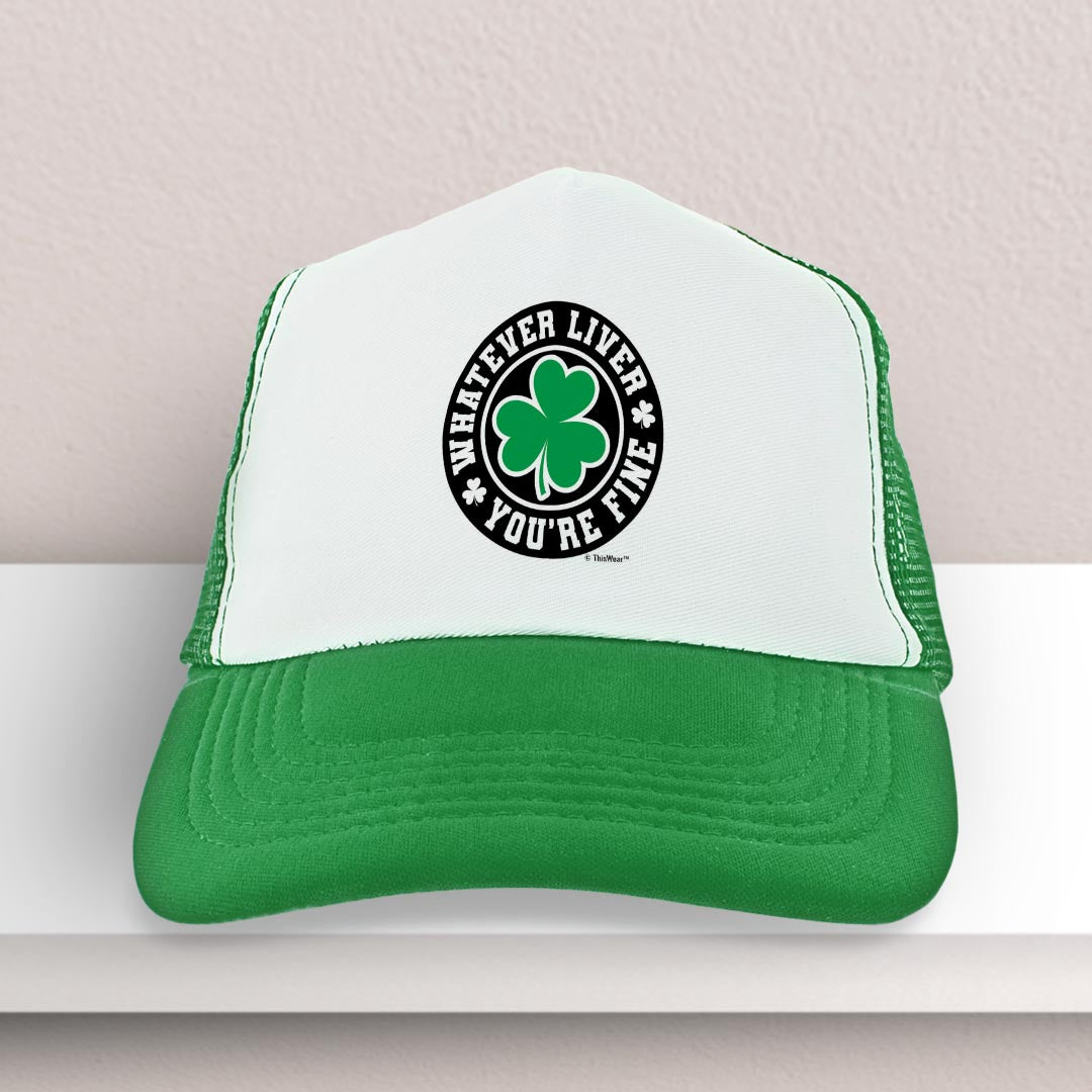trucker hat on a shelf