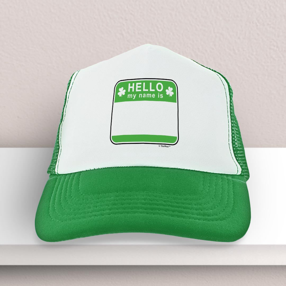 trucker hat on a shelf