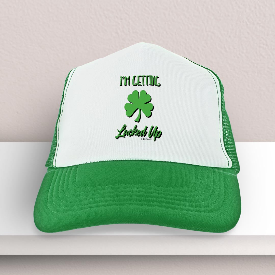trucker hat on a shelf