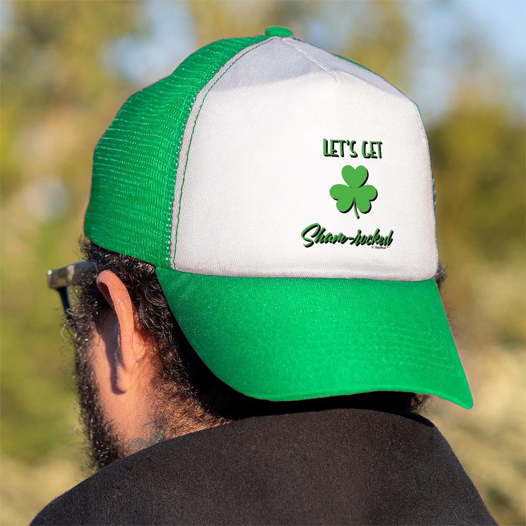man wearing trucker hat backwards