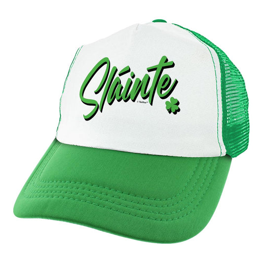 angle view of a trucker hat