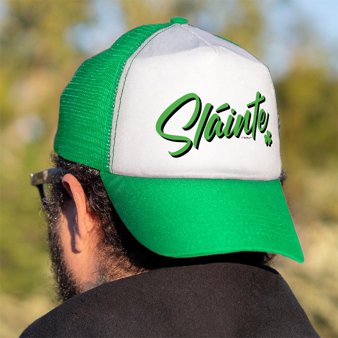 man wearing trucker hat backwards