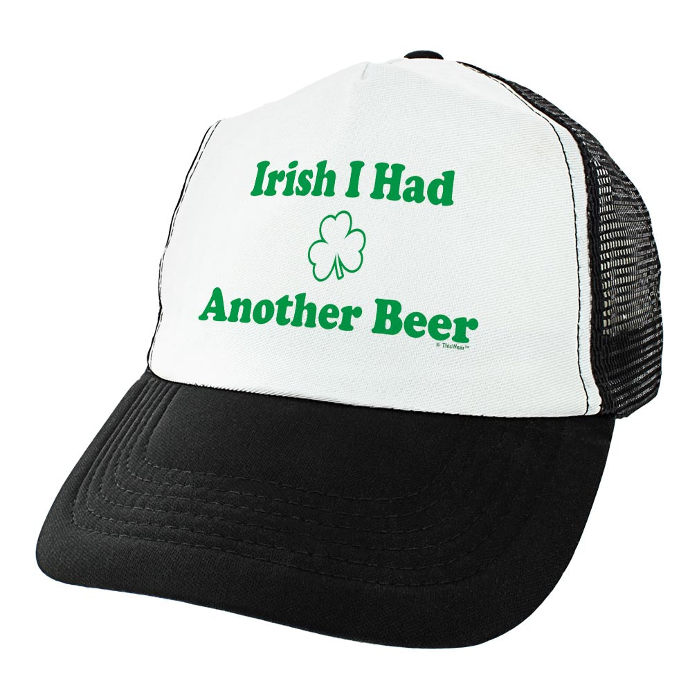 angle view of a trucker hat