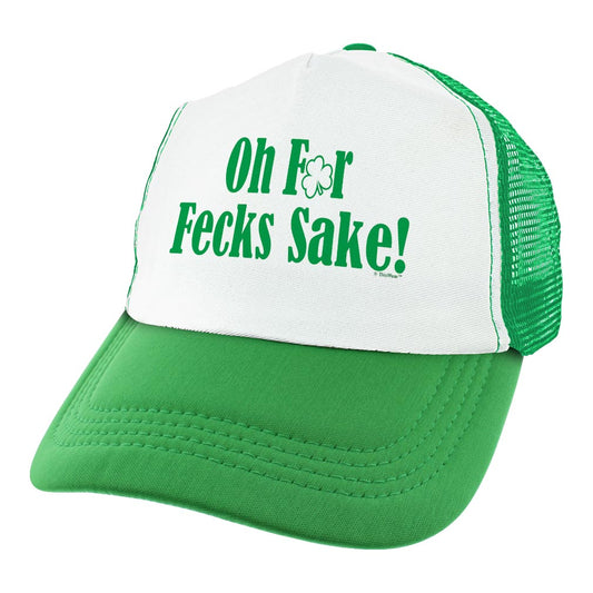 angle view of a trucker hat