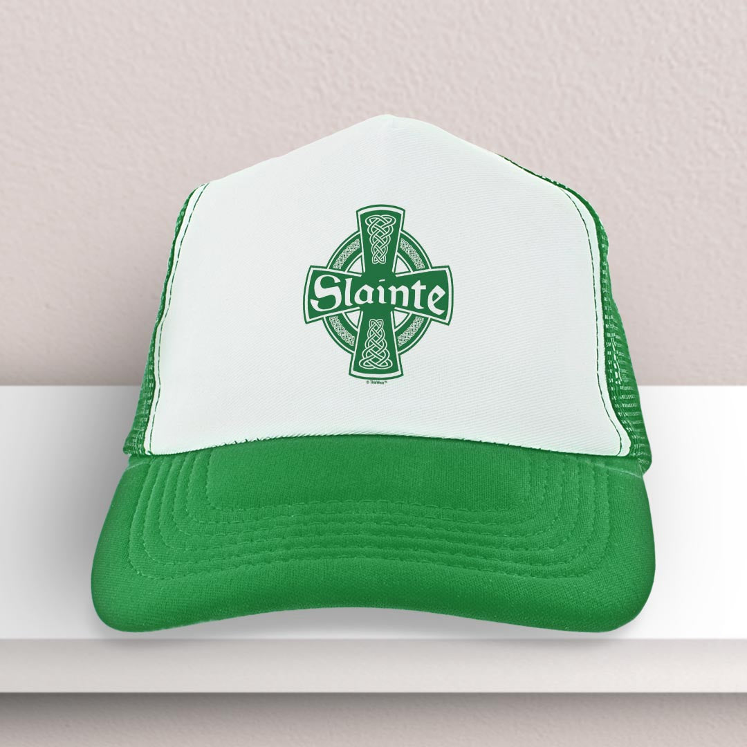trucker hat on a shelf