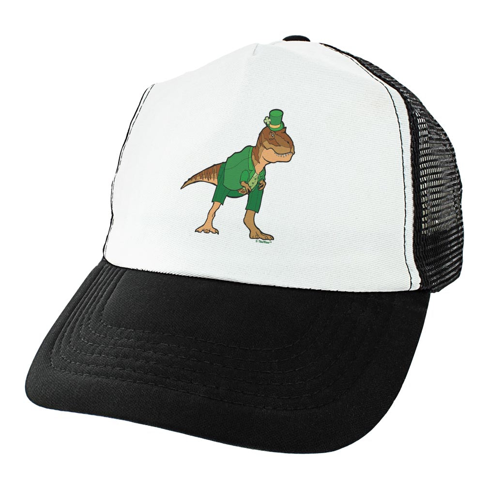 angle view of a trucker hat