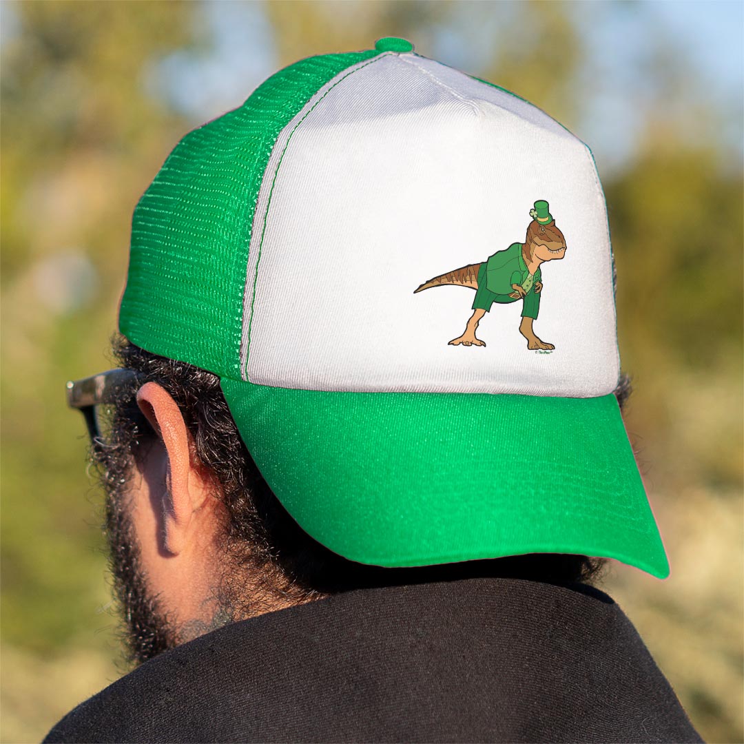man wearing trucker hat backwards