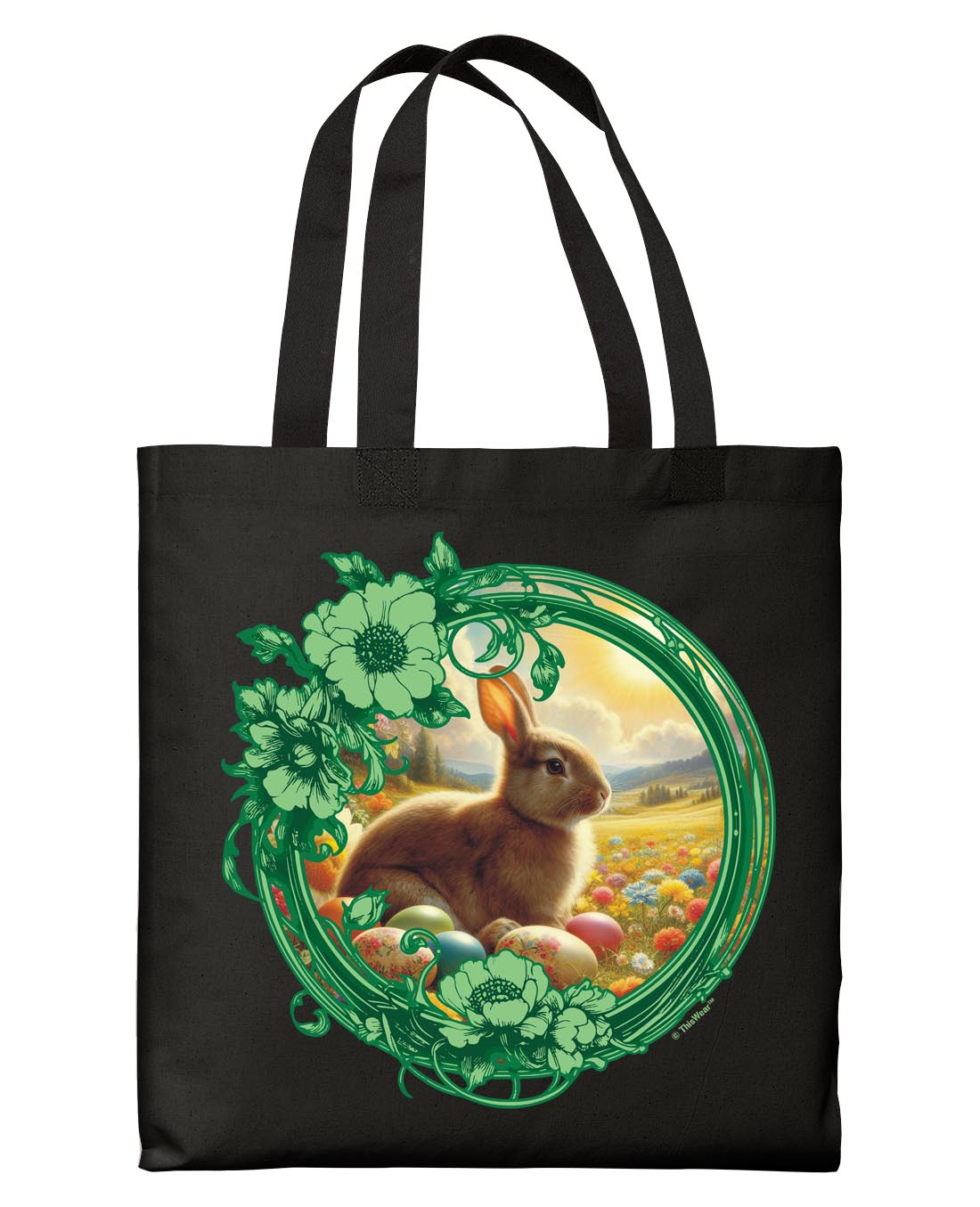 front view of tote bag