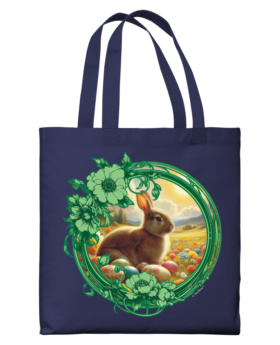 front view of tote bag