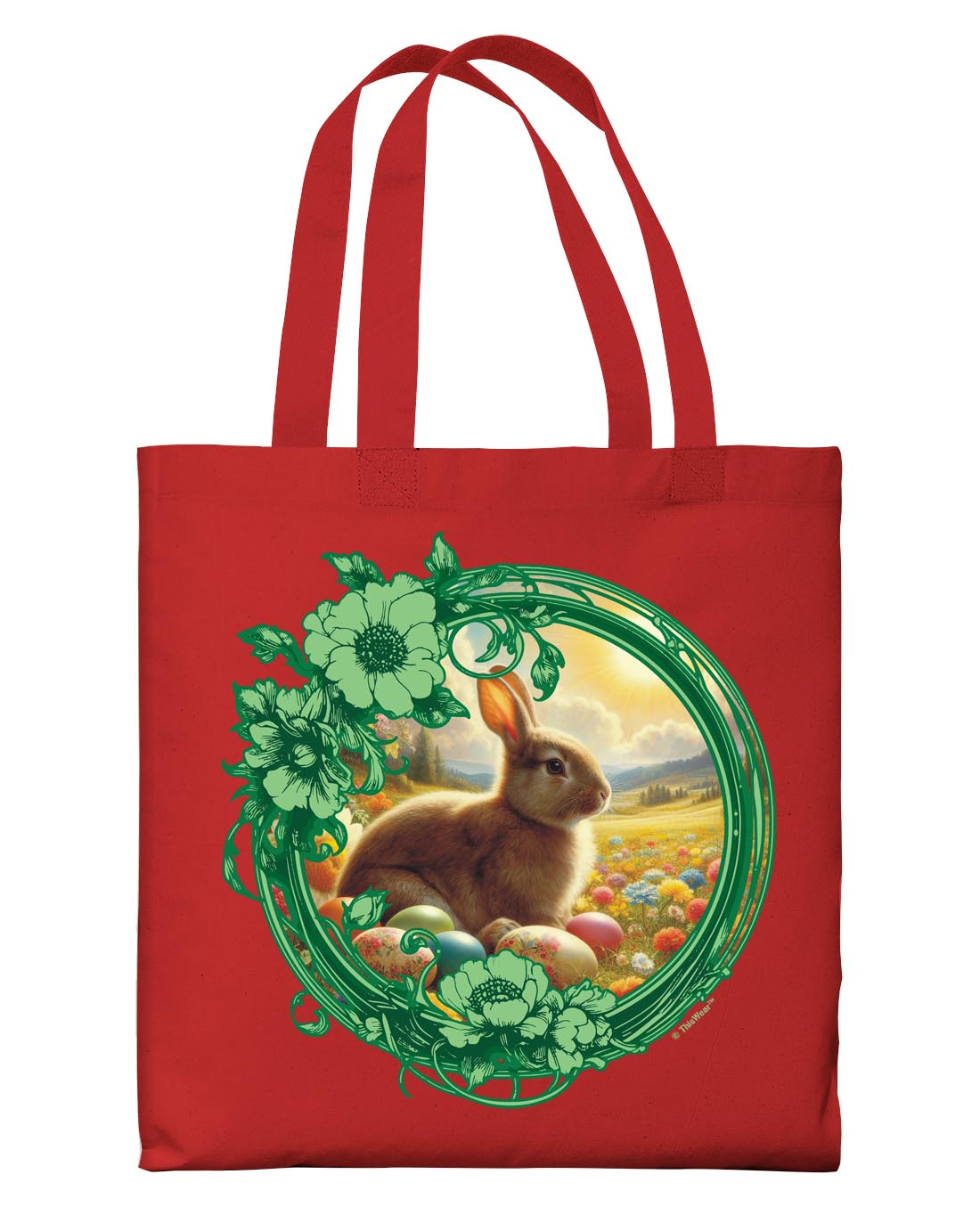 front view of tote bag