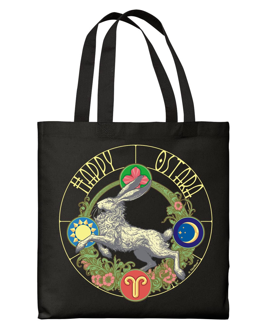 front view of tote bag
