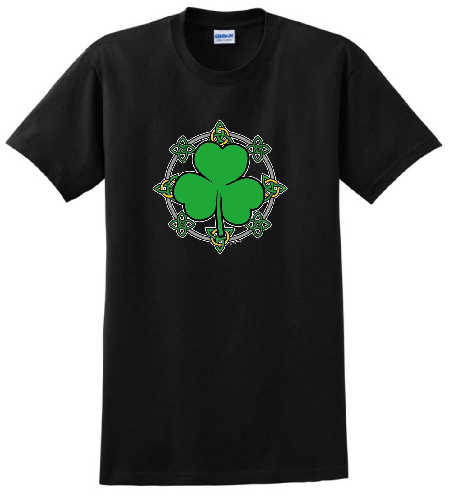 front of shirt black