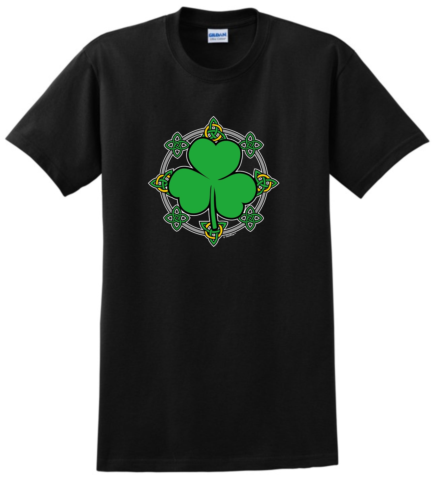 front of shirt black