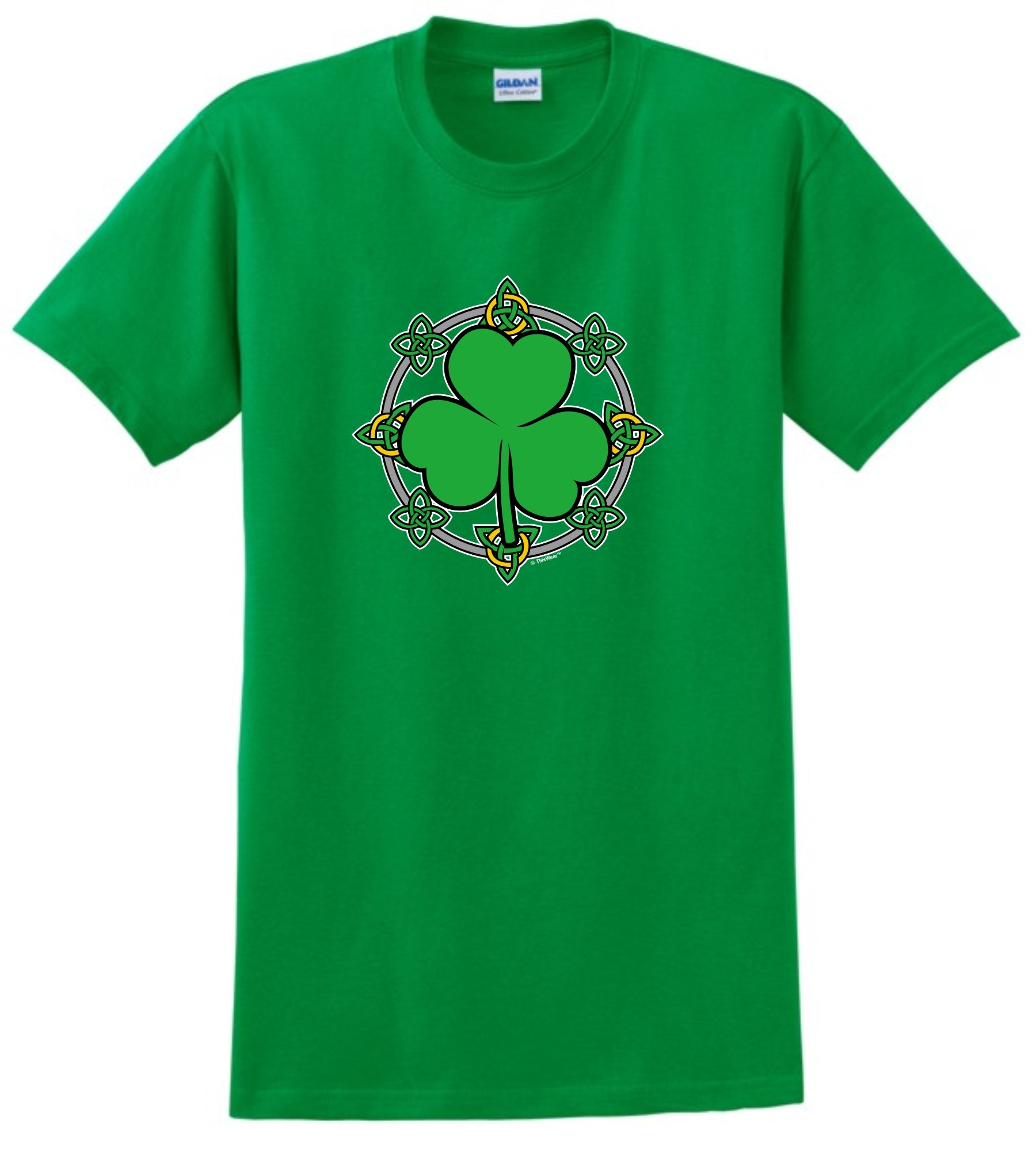 front of shirt green
