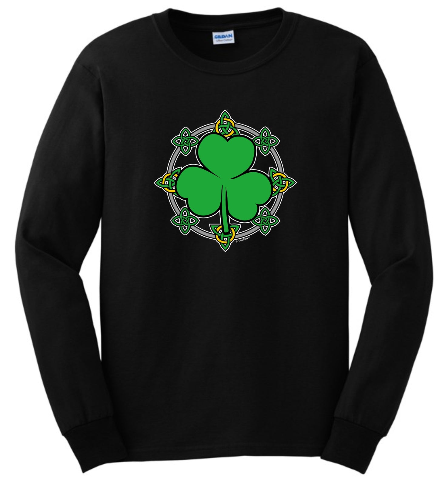 front of shirt black