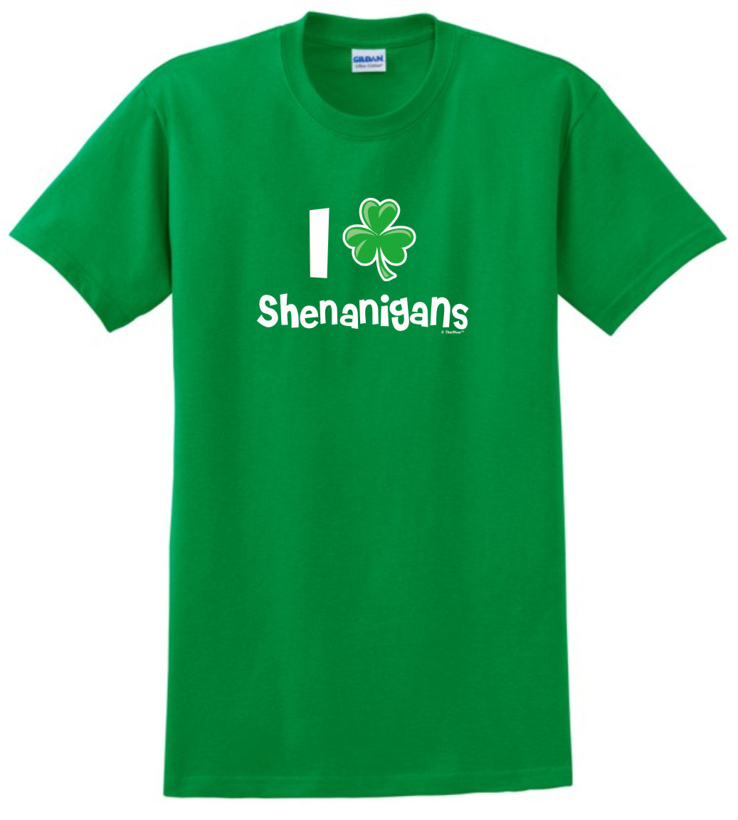 front of shirt green