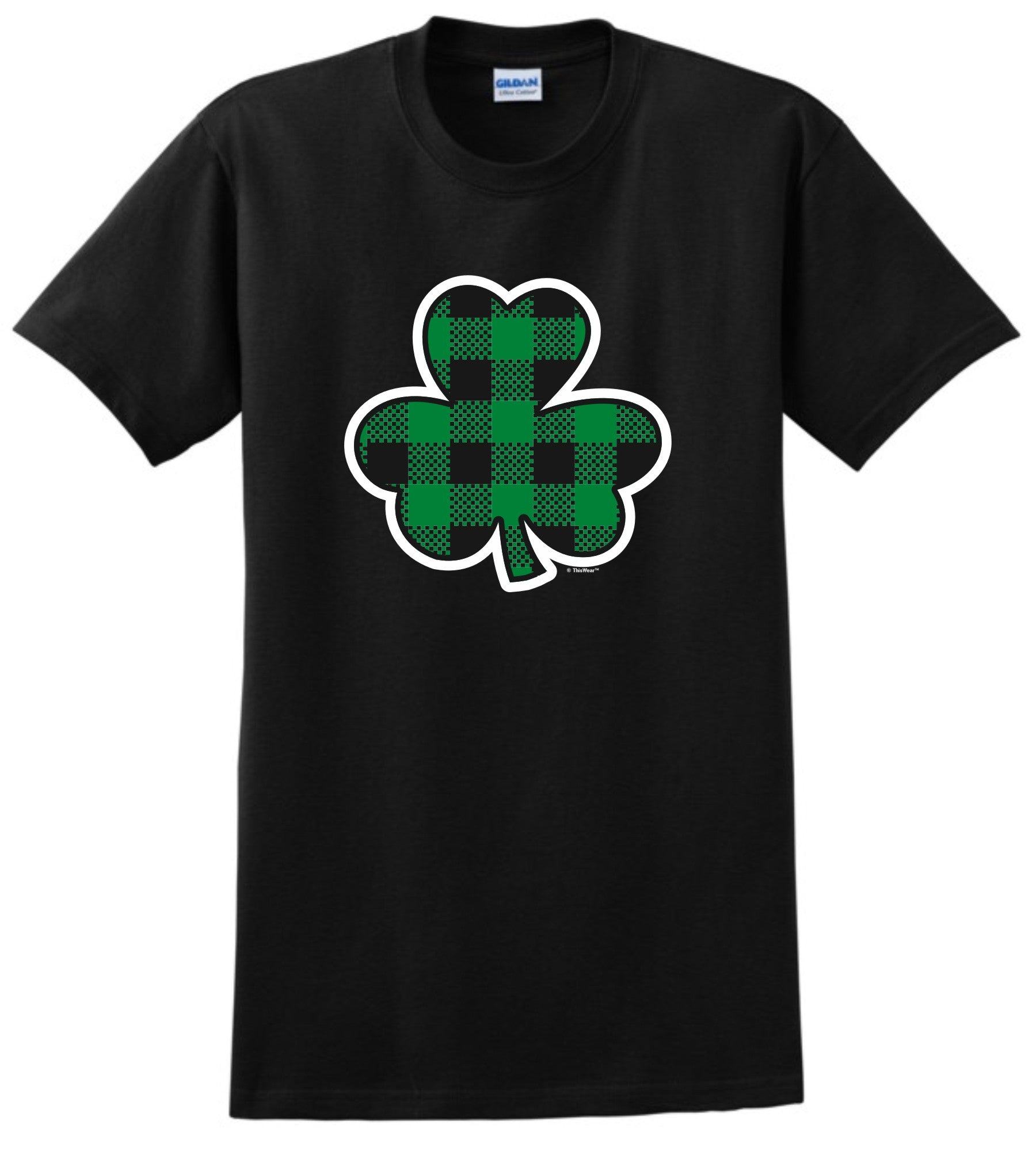 front of shirt black