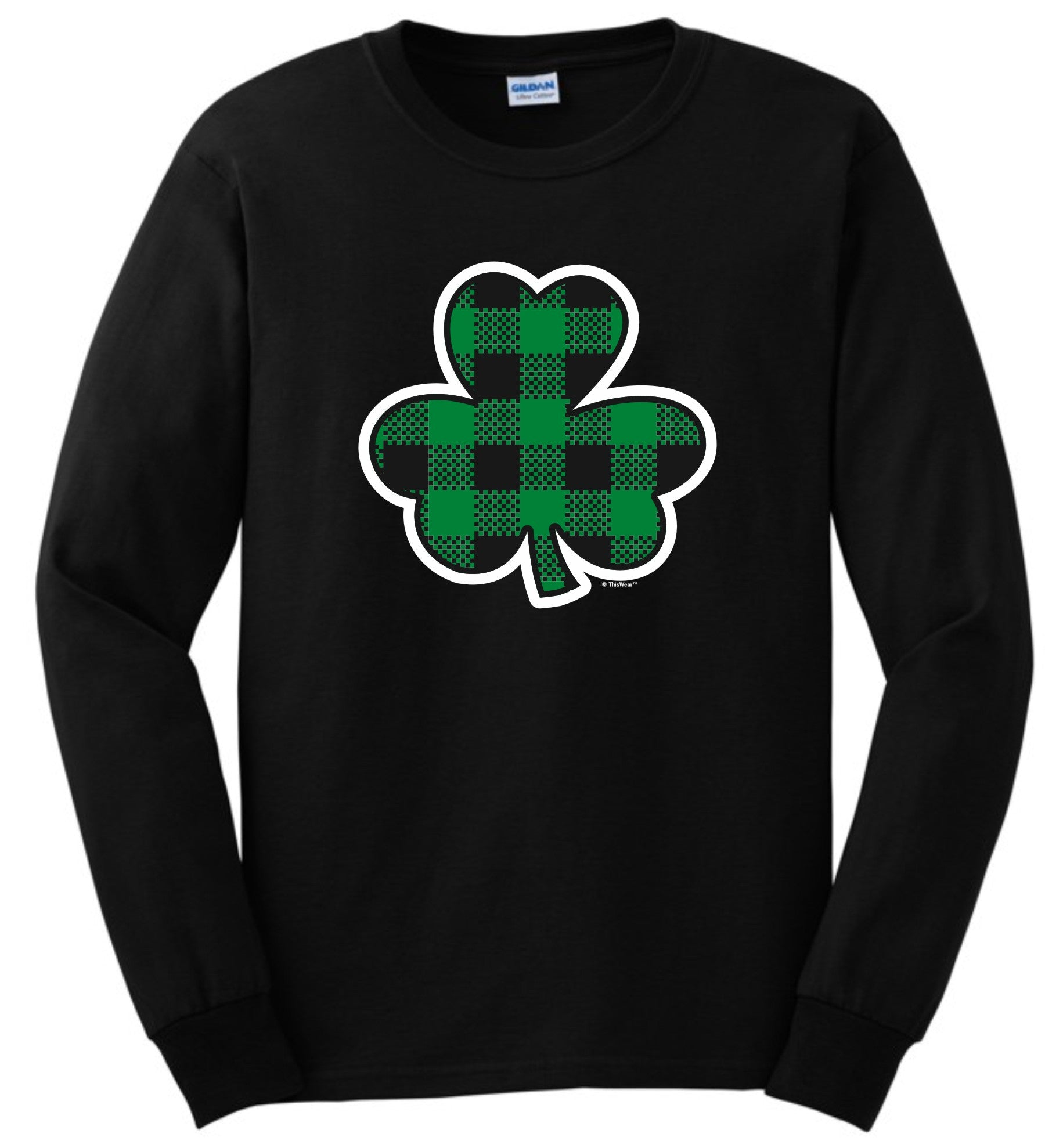 front of shirt black