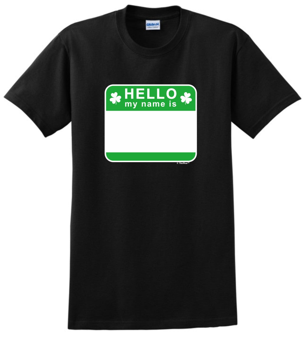 front of shirt black
