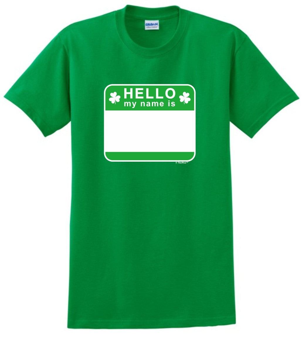 front of shirt green