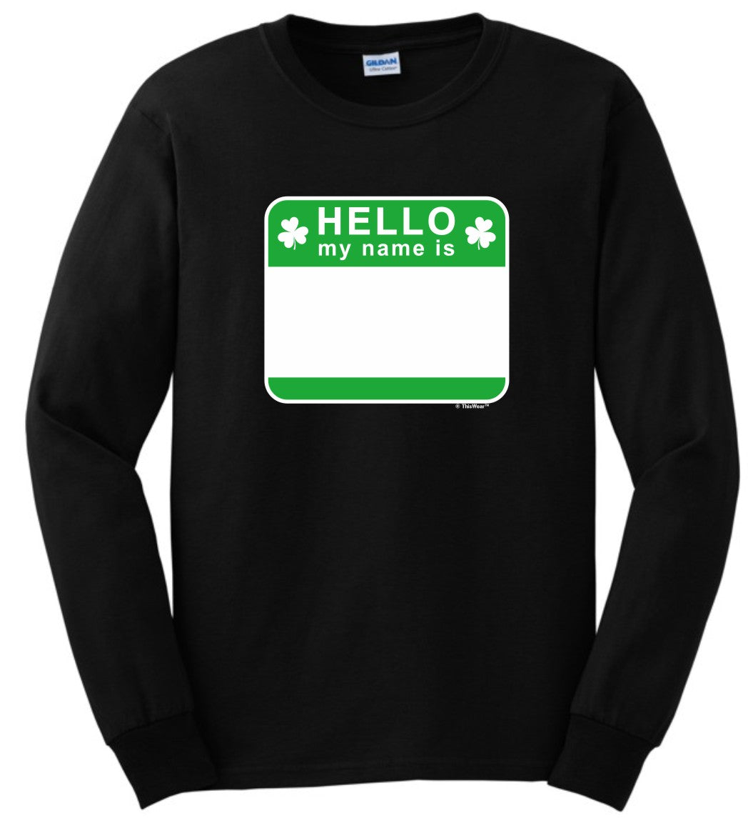 front of shirt black