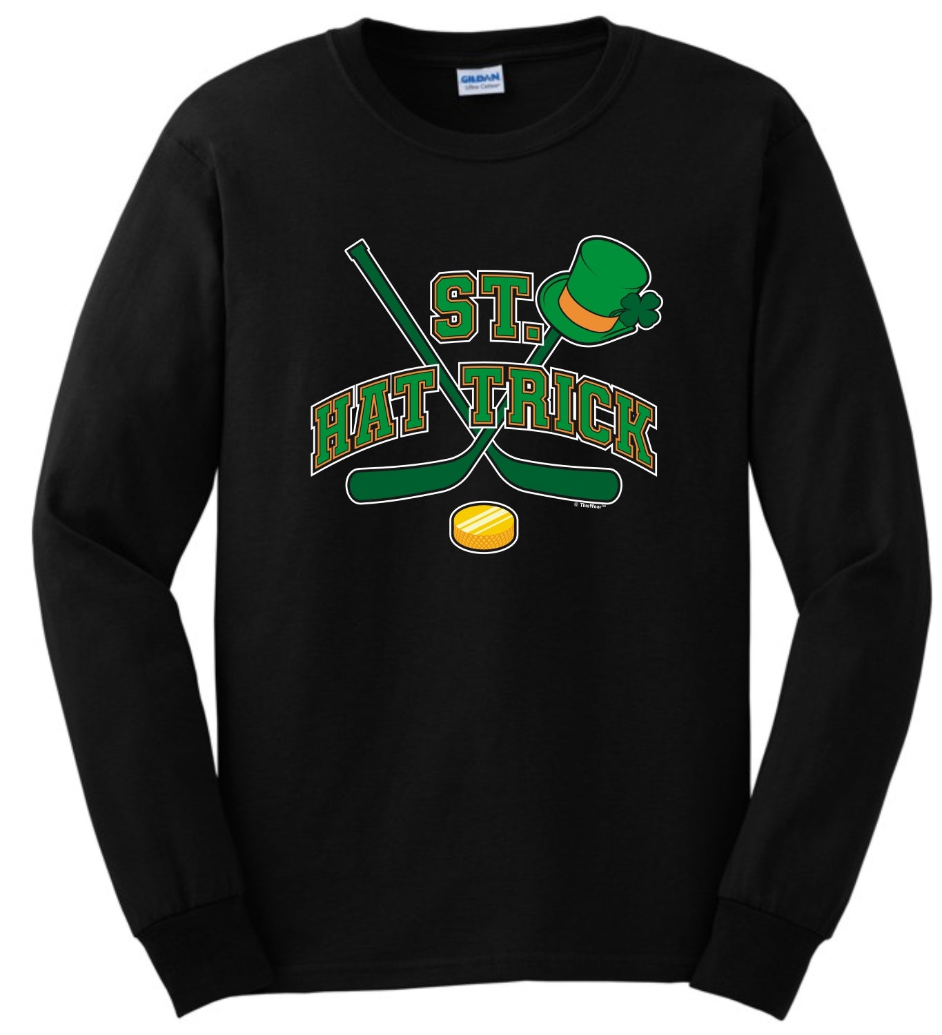 front of shirt black