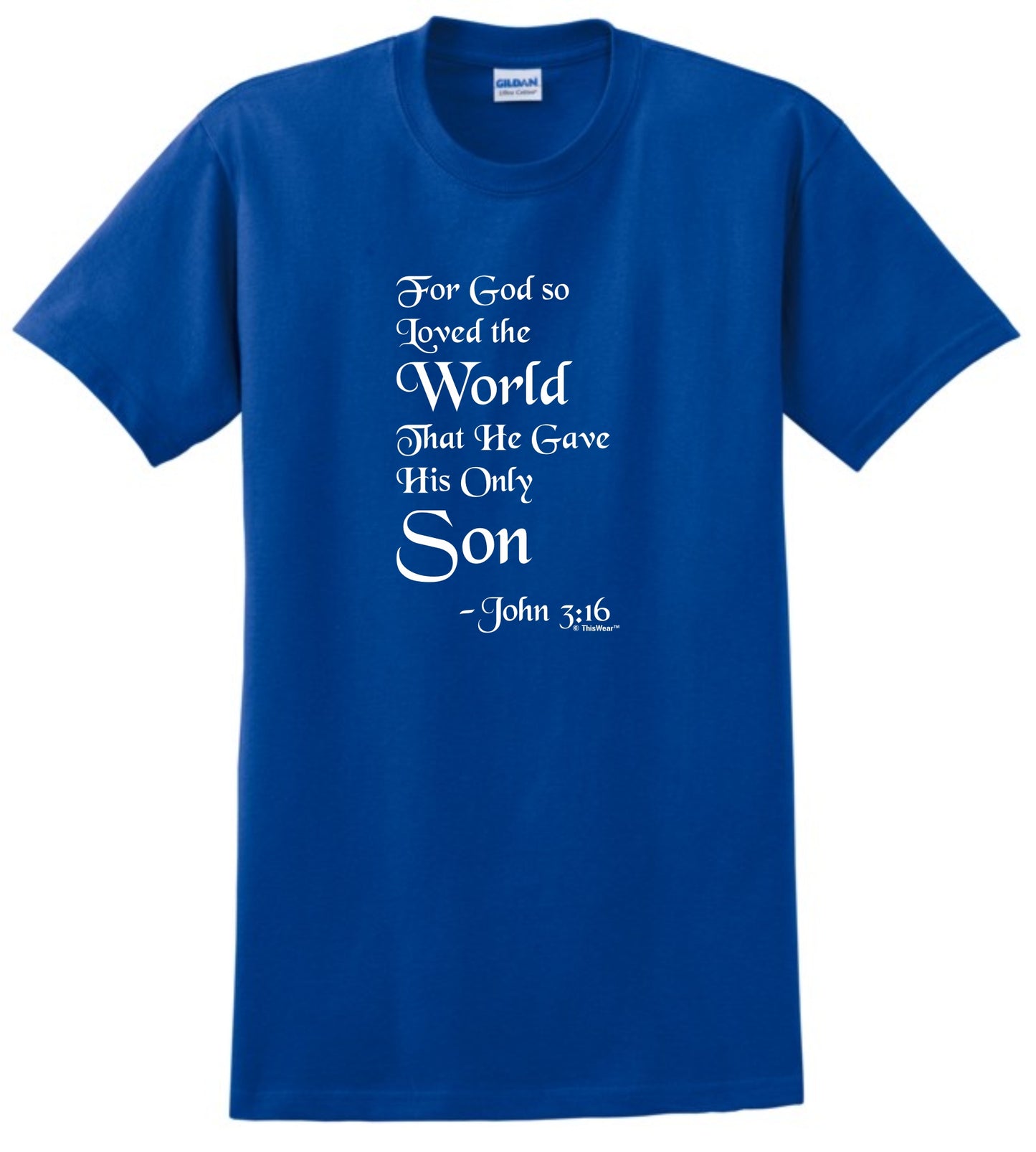 front of shirt Royal