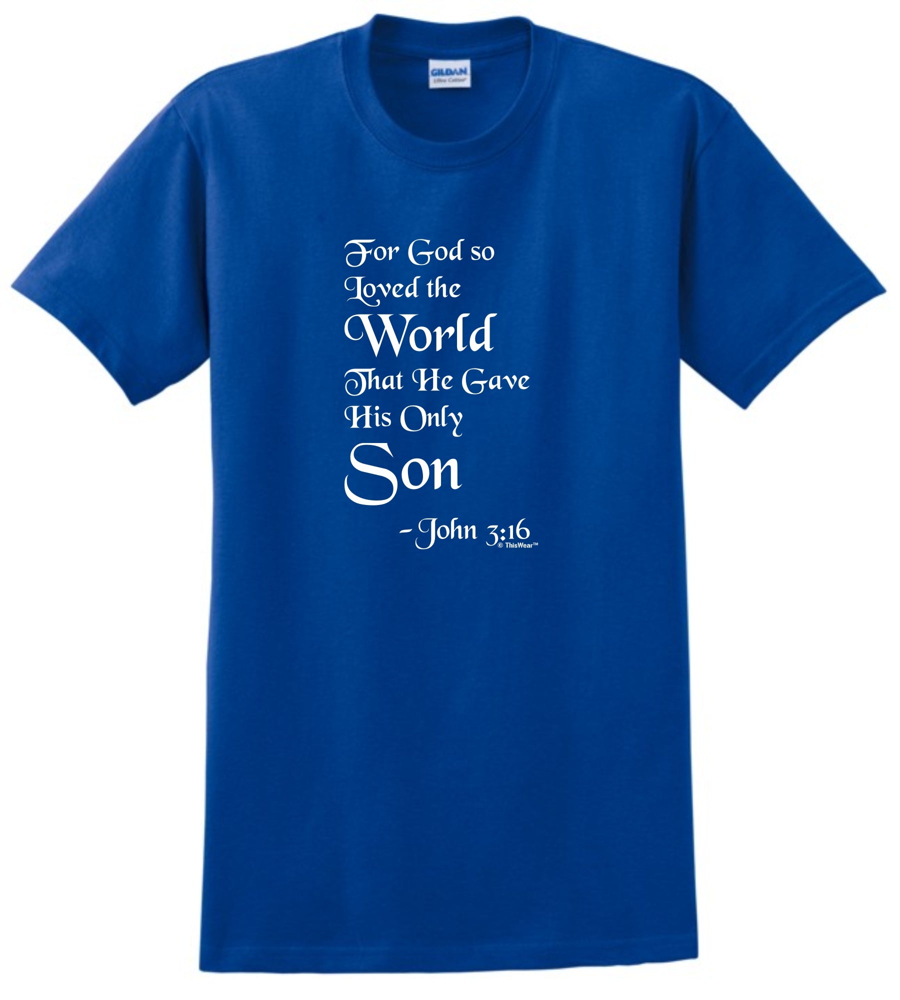 front of shirt Royal