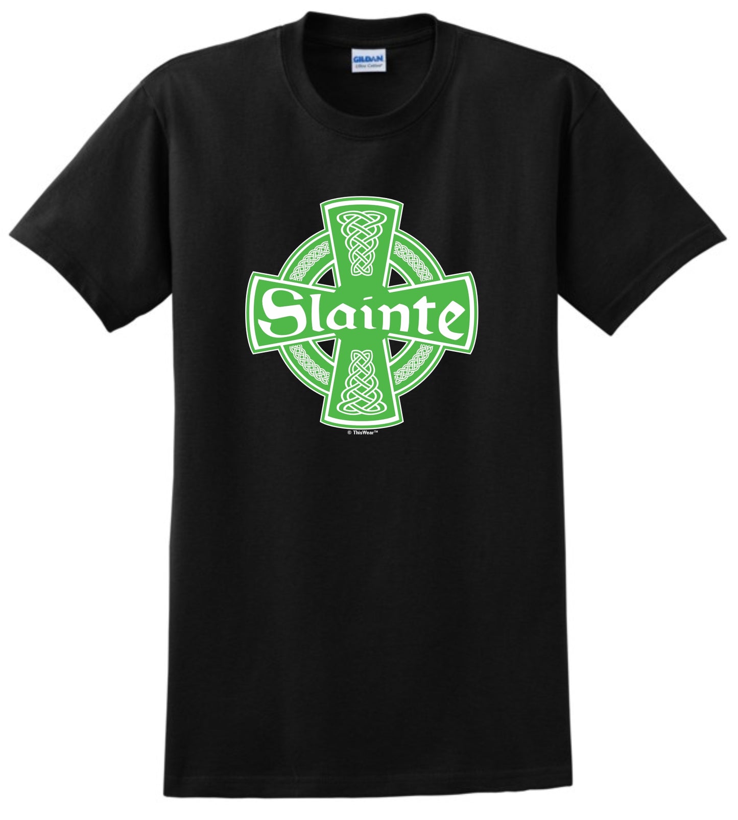 front of shirt black