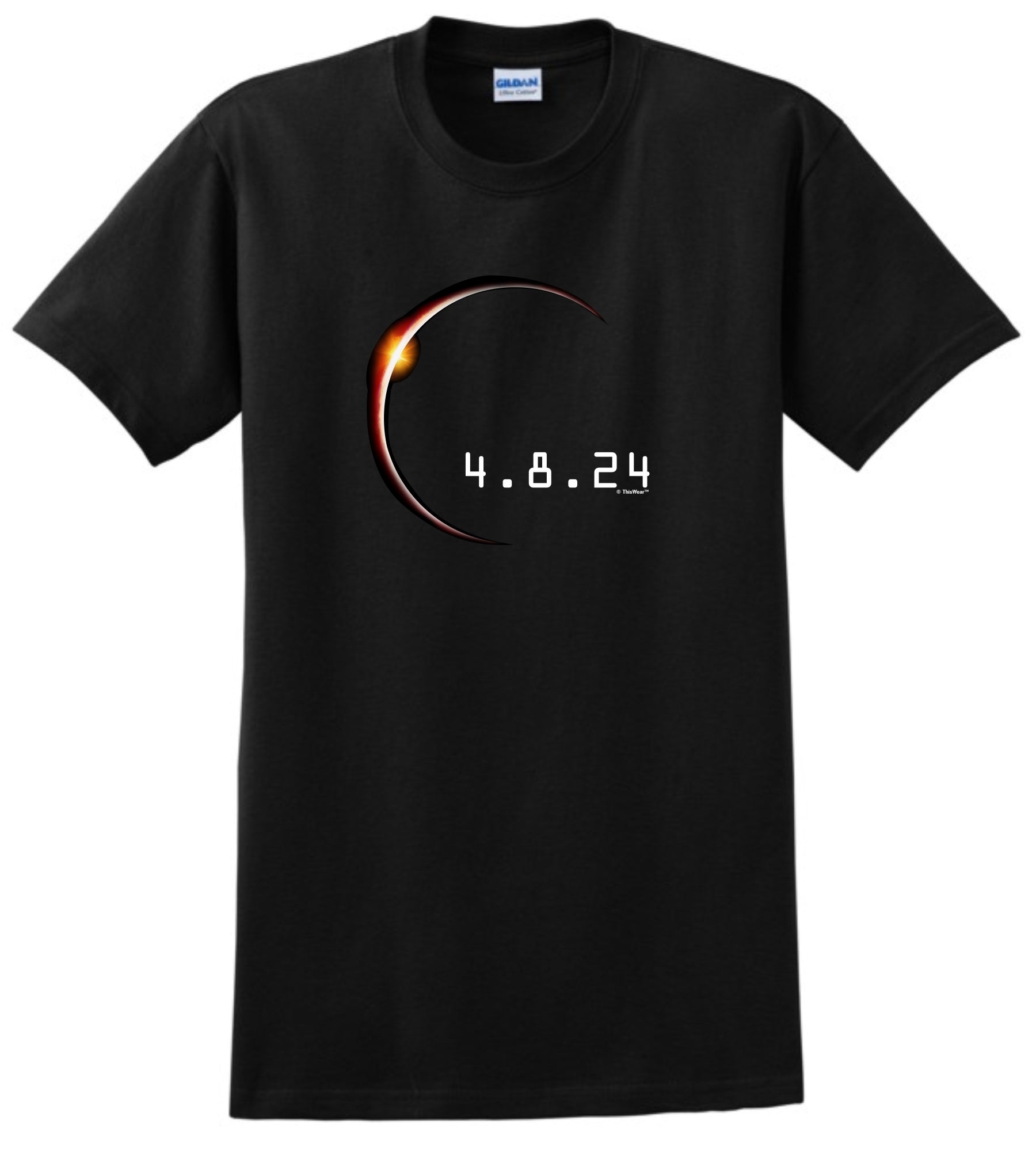 front of shirt black