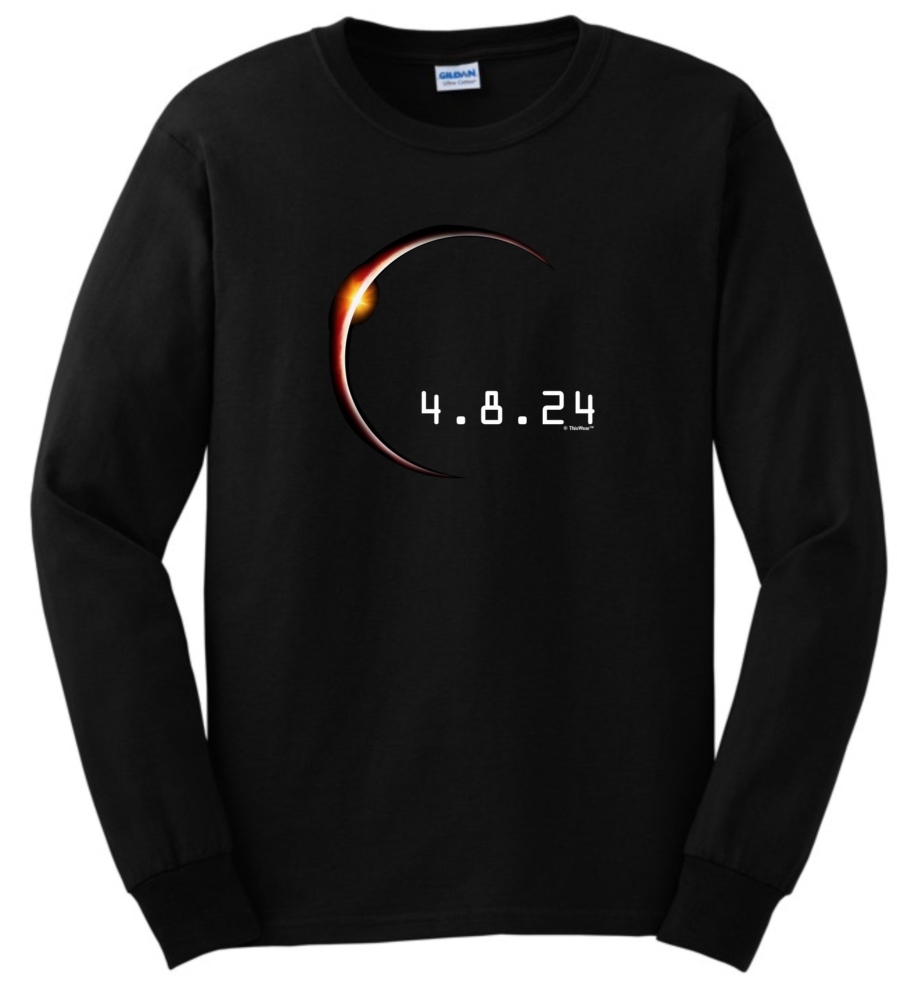 front of shirt black